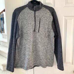 Woolrich Two-Toned Grey Men’s Long Sleeve Quarter Zip